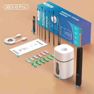 Nettoyeur d'oreilles intelligent portable HD avec caméra, rechargeable, lumière LED, connexion Wi-Fi, outil électrique pour l'élimination du cérumen - Product Image 1
