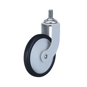 Double Voie Pivotante De 3 Pouces Filetage Vis Encastré <span class=keywords><strong>Roulette</strong></span> Pour Meubles - Product Image 2