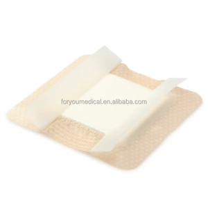 Pansement en mousse de silicone avec bordure certifié CE, 5 couches, imperméable, antibactérien, pour le soin des plaies - Product Image 2