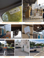Muestras gratis etiquetas de protección contra el viento UHF 860-960MHz etiquetas RFID para control de acceso