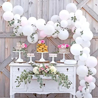 Pack de ballons en latex blanc de 12 pouces pour mariage, anniversaire, fête prénatale, fiançailles, anniversaire, fournitures de décoration, cadeaux