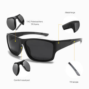 Lunettes de soleil sportives Conchen, monture TR90, verres polarisés UV400, pour le cyclisme et la course à pied en extérieur, pour hommes - Product Image 2