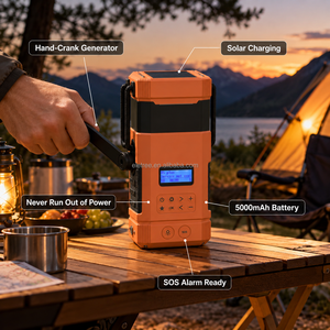 Linterna de Camping Multifuncional de 10000mAh con Radio AM/FM, Manivela Solar, SOS, IPX6, Altavoz Bluetooth y Lámpara de Camping Naturehike - Product Image 2