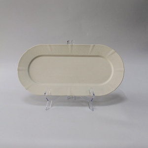 Modèle personnalisé grande viande poisson porcelaine vaisselle vague <span class=keywords><strong>en</strong></span> <span class=keywords><strong>forme</strong></span> <span class=keywords><strong>de</strong></span> <span class=keywords><strong>feuille</strong></span> <span class=keywords><strong>en</strong></span> céramique <span class=keywords><strong>assiette</strong></span> à sushi pour restaurant restauration Assiettes - Product Image 1