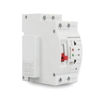 Interruptor de Transferencia Automática de Doble Potencia 123/YUYE YES1-63, Tamaño Más Pequeño, 2P 63A, PC, Montaje en Riel DIN, para Industrias Eléctricas