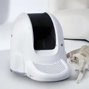 Inodoro eléctrico automático para gatos con WIFI, aplicación Tuya, autolimpieza, robot automático inteligente para mascotas, caja de arena para gatos