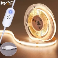 USB-Lichtstreifen COB Touch-Lichtstreifen 5V 8MM Breit Weiß Warmweiß Rot Grün Blau Rosa Füllicht Atmosphäre TV-Hintergrundbeleuchtung