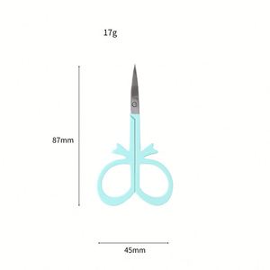 Ciseaux à broder en acier inoxydable à manche droit de 2,5 mm d'épaisseur, plaqués multicolores, mini-ciseaux de couture pour point de croix - Product Image 5