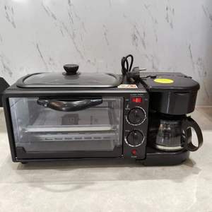 Estación de Desayuno 3 en 1 de Alta Calidad, Horno Tostador, Cafetera, <span class=keywords><strong>Sandwichera</strong></span> Eléctrica con Enchufe Estadounidense y Revestimiento Antiadherente <span class=keywords><strong>para</strong></span> el Hogar y Hoteles - Product Image 6