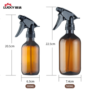 Bán Sỉ Chai Xịt Rỗng Bằng Nhựa Hổ Phách Tròn 300ML 500Ml Chai Xịt Kích Hoạt Ấn Tay Vệ Sinh Thú Cưng Gia Dụng - Product Image 5