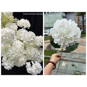 Decoración de Pared de Flores de Hortensia Simuladas para Salón de Bodas, Color Rosa Blanco, 8 Pies, Flores Artificiales de Seda Hechas a Mano de Alta Calidad - Product Image 6