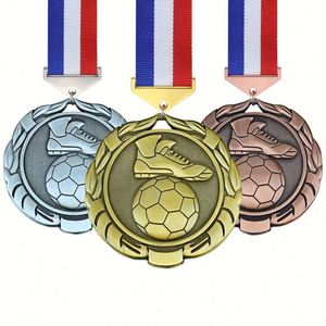 Custom 3D Without Coloring Metal <b>Medals</b> Laser logo Text for Soccer <b>Sports</b> Competitions Advertising Adward - Product Image 2
