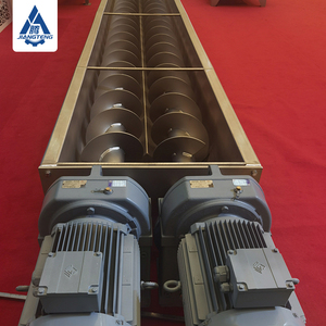 Nhiệt độ cao đôi vít U trough <span class=keywords><strong>Auger</strong></span> xử lý nước thải đôi vít Hệ thống băng tải cho bột vận chuyển - Product Image 2