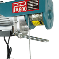 Mini-treuil électrique à câble PA600 300kg 600kg 220V 1200W, hauteur de levage 12m, treuil de levage portable pour grues d'atelier