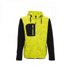U-POWER - EY174YF-3XL <b>Rainbow</b> Yellow Fluo full-zip sweatshirt - EAN 8033546413586 WORK <b>HOODIES</b> - Product Image 2