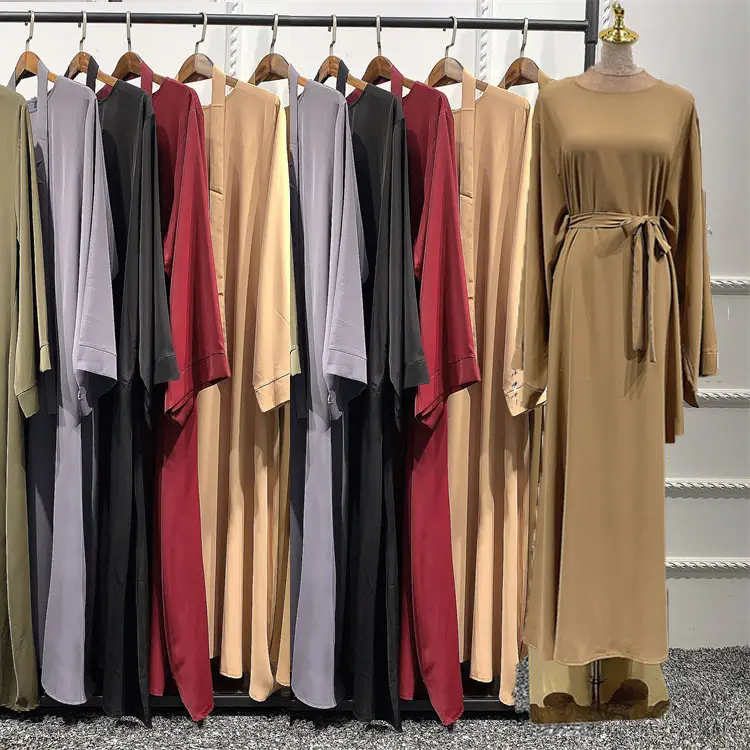 High Quality Dubai Tutkish Afghan Arab Kaftan Prayer Islamic Clothing Simple Abaya Muslim Dresses For Women