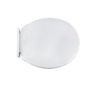 Artículos sanitarios de baño familiares modernos, inodoro de plástico PP ajustable en altura, WC, cubierta de asiento de inodoro alargada frontal abierta blanca delgada - Product Image 4