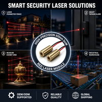 Module laser rouge personnalisé 650 nm 5 mW, diode laser semi-conductrice industrielle pour systèmes de guidage de stationnement intelligent et de détection de hauteur