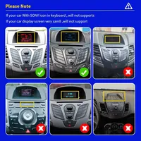 Radio Mobil 9.7" untuk Ford Fiesta MK7 2009-2016 Gaya Tesla Android Auto Apple CarPlay DSP Stereo GPS Navi Multimedia Video Player
