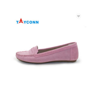 รองเท้าหนังกลับส้นเตี้ยแฟชั่นสำหรับผู้หญิง,รองเท้าขับรถรองเท้าส้นเตี้ยไม่มีเชือกผูก - Product Image 5