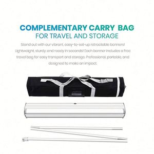 Wedding Banner Retractable 2 Banner Stands Roll up Displays Baby Shower Stand Roll up Banner Wedding Welcome Sign - Product Image 2