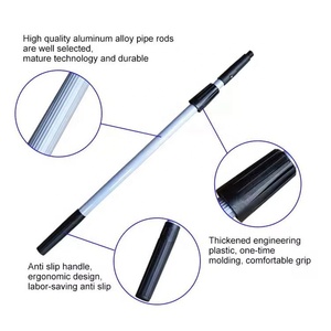 Perche <span class=keywords><strong>télescopique</strong></span> réglable en aluminium robuste et colorée avec poignée au sol pour le nettoyage domestique - Product Image 5