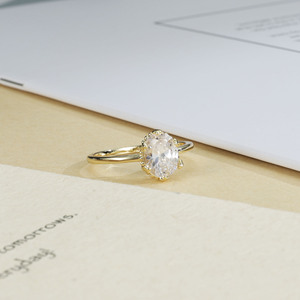 Bague élégante plaquée or 14 carats, style polyvalent, cadeau de luxe léger, idéale pour la vie quotidienne, s'accorde à tous les styles. - Product Image 5