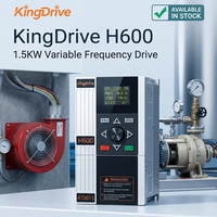 Variateur de vitesse AC KingDrive triphasé 380V 1.5KW 2.2KW 4KW 5.5KW 0-400Hz pour moteur d'alimentation en eau, contrôle de vitesse personnalisable, OEM