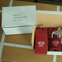 Cadenas Firelock 003, cadenas Lockwood, cadenas australien, cadenas pour hydrant d'incendie, rouge, grande taille 38 mm, pompes rouges, cadenas