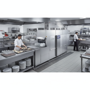Lavavajillas Independiente de Gran Tamaño - Serie PMF-1200 (Estilo de Cinta Transportadora) para Uso en Restaurantes y Hoteles, 1,150 Bandejas/Hora - Product Image 3