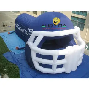 Top quality inflatable football tunnel football helmet inflatable inflatable sport games tunnel tent for sale
