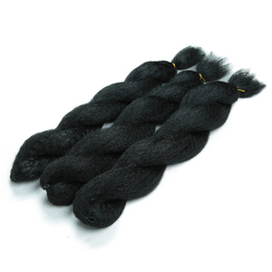Vente en gros 100% Kanekalon Crochet Vixen Jumbo Braiding Extension Yaki Fiber African Soft Kinky Straight Dyed Crochet Vixen Hair - Product Image 5