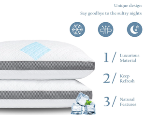 Premium Mesh Transpirable Gusset Home Bed Soft Cooling Cover Summer Cold Ajustable Shredded Memory Foam <span class=keywords><strong>Neck</strong></span> <span class=keywords><strong>Pillow</strong></span> - Product Image 5