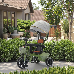 Sepeda Roda Tiga Plastik Ringan Besar Grosir Tersedia dengan Mobil Troli untuk Anak Usia 3-5 Tahun - Product Image 2