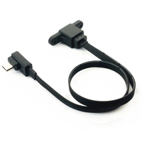 Cinta flexible ultrafina, montaje de Panel Micro usb a cable micro usb en ángulo