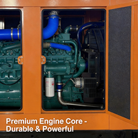 Groupe électrogène diesel silencieux 100 kW, haute qualité, prix bas, alimentation de secours, groupe électrogène de type ouvert