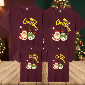 T-shirts pour hommes à séchage rapide et élégants pour Noël, imprimés sur le thème de Noël, tricot léger 100% polyester, vente en gros - Product Image 3