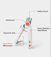 2026 Hersteller Neues Design Professionelle Haustier-Nagelschere Hunde-Nageltrimmer Krallenschere mit LED-Licht Exklusive Agenturunterstützung