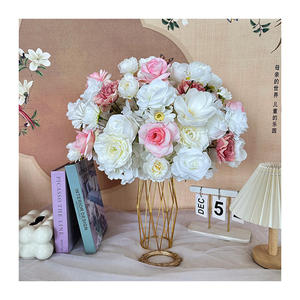 Customizable Beautiful Pink Rose <b>Artificial</b> <b>Flowers</b> Centerpiece White Magnolia <b>Flower</b> Balls for Wedding Decorations - Product Image 4