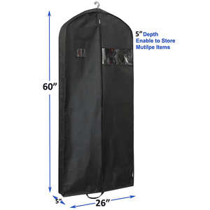 कॉस्टयूम पारिस्थितिकी फैब्रिक यात्रा लक्जरी ड्राई क्लीनिंग शादी की पोशाक धूल कवर पजामा परिधान सूट बैग पैकेजिंग के लिए लोगो के साथ - Product Image 2