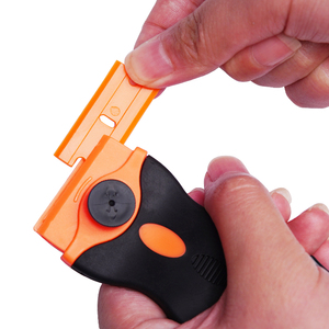 Lưỡi Thép Carbon 1 Mảnh Và Lưỡi Nhựa 1 Mảnh ABS + Tay Cầm TPR Lưỡi Dao Cạo Hai Cạnh - Product Image 5