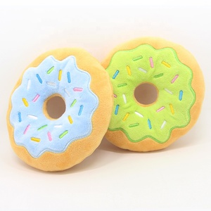 Pet Chew Plush Donut Play Pet <strong>Dog</strong> <strong>Toy</strong> Puppy Tugging Squeaker Sound <strong>Toy</strong> - Product Image 2