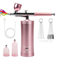 Nouvelle brosse à Air 3 en 1 maquillage aérographe Machine pistolet aérographe Facial aérographe ensemble ongles aérographe pour maquillage Nail Art peinture