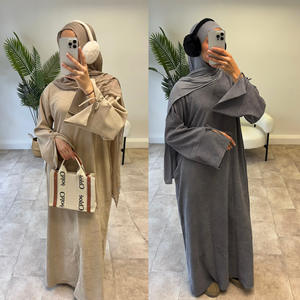 Elegant Nieuw Model Winter Abaya Voor Vrouwen Dik Warm Ademend Corduroy Traditionele Moslim Kleding Accessoire Geïnspireerd Turks - Product Image 5