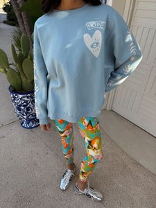 Sweat-shirt à col rond en coton brodé personnalisé en usine Sweat-shirt décontracté à manches longues avec épaules tombantes brodées par Tatami pour femmes - Product Image 3