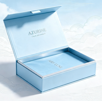 Boîte cadeau rigide à clapet personnalisée avec estampage à chaud de luxe, logo personnalisé, insert en velours pour emballage de bijoux, cosmétiques et parfums