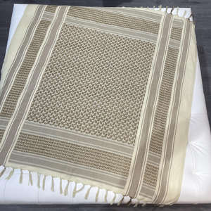 卸売カスタムロゴカモフラージュヘッドカバーアラブヘッドネックスカーフコットンKeffiyehShemaghアラブスカーフメンズ - Product Image 5