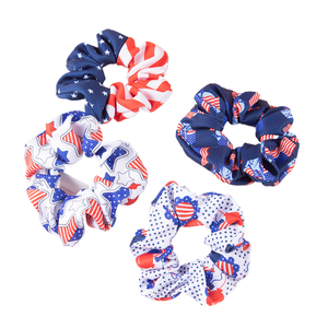 Sta vendendo cravatte per capelli con bandiera americana intestino crasso con stampe in tessuto, giorno dell'indipendenza e all'ingrosso dal produttore - Product Image 1