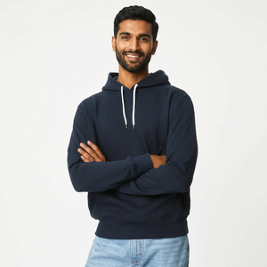 Sudaderas con capucha extragrandes para hombre, 100% algodón, transpirables, lisas, en oferta, a precio muy económico. - Product Image 1