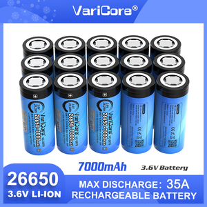 VariCore-VC-2670 26650 35A Lithium-Akku mit hoher Entladung leistung <span class=keywords><strong>26650A</strong></span> 3,7 V 7000mA Große Kapazität für Elektro werkzeuge - Product Image 3